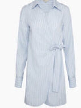 NWT Onia Wrap Dress in Light Sky (Blue & White)